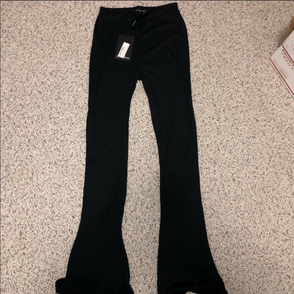 PLT high waisted flare pants
